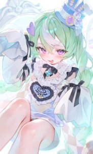 Rating: Questionable Score: 44 Tags: alllisso animal_ears bunny_ears dress fishnets loli nazuna_(stella_sora) pantsu see_through skirt_lift stella_sora User: Anonymous