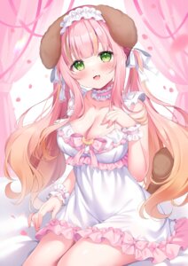 Rating: Questionable Score: 24 Tags: animal_ears indie_virtual_youtuber inumimi momoa_pudoru pajama siooooono tail User: whitespace1