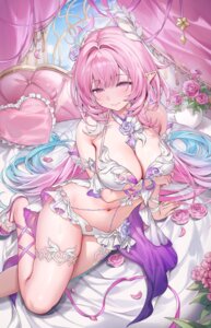 bikini breast_hold cyrene garter honkai:_star_rail machi_(7769) pointy_ears swimsuits