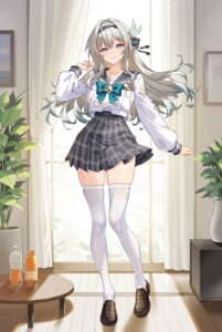 Rating: Safe Score: 66 Tags: firefly honkai:_star_rail merufena seifuku skirt_lift thighhighs User: Arsy