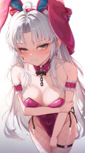 animal_ears bunny_ears bunny_girl carlotta fishnets garter meul no_bra pantyhose wuthering_waves