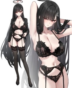 Rating: Questionable Score: 66 Tags: blue_archive bra garter_belt halo heels lingerie open_shirt pantsu shigure stockings thighhighs tsukatsuki_rio User: VigorousMMM