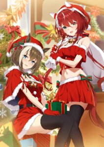Rating: Safe Score: 20 Tags: animal_ears cheval_grand_(umamusume) christmas dress kagari_riroi skirt_lift tail thighhighs uma_musume_pretty_derby win_variation_(umamusume) User: Anonymous