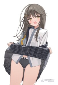 detexted muninshiki pantsu seifuku skirt_lift