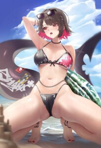 Rating: Questionable Score: 32 Tags: bikini cameltoe ellen_joe megane swimsuits tail thong vitaminechan wet zenless_zone_zero User: Arsy