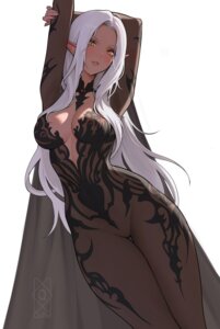 dress elf no_bra pointy_ears quilm3 see_through