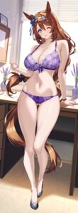 Rating: Questionable Score: 20 Tags: animal_ears bra cameltoe lingerie merufena pantsu super_creek_(umamusume) tail uma_musume_pretty_derby User: Arsy