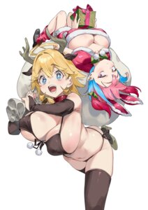 Rating: Questionable Score: 28 Tags: animal_ears bikini bunny_ears christmas heels horns jeanne_(kanachoro) kanan-sama_wa_akumade_choroi kanan_zebul no_bra nonco pointy_ears swimsuits thighhighs User: VigorousMMM