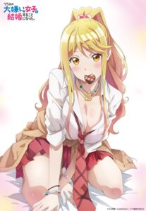 class_no_daikirai_na_joshi_to_kekkon_suru_koto_ni_natta. cleavage ishikura_himari open_shirt seifuku sweater tagme valentine