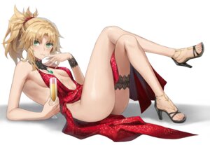 Rating: Questionable Score: 36 Tags: dress fate/apocrypha fate/stay_night garter heels mordred_(fate) no_bra nopan skirt_lift tonee User: Genex