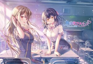 maeda_shiori nanami_yuuno see_through seifuku twinbox twinbox_school