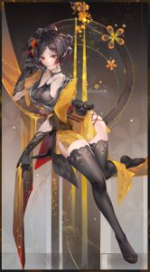 Rating: Questionable Score: 40 Tags: chiori genshin_impact japanese_clothes melailai no_bra see_through thighhighs User: Arsy