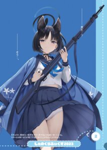 Rating: Questionable Score: 19 Tags: animal_ears blue_archive cameltoe gun halo japanese_clothes jenova_cake kiryuu_kikyou nekomimi pantsu seifuku skirt_lift takayaki User: himeno_nanako