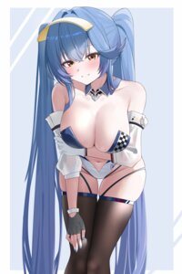 azur_lane essex_(azur_lane) leotard no_bra see_through stockings thighhighs zerotwenty_(020)