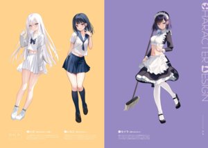 heels ichigo_(mignon) maid mignon sarah_(mignon) seifuku shiro_(mignon)