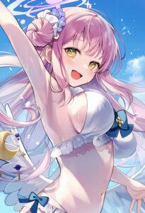 Rating: Questionable Score: 20 Tags: angel aria_(ariacue) bikini blue_archive misono_mika swimsuits wet wings User: Anonymous