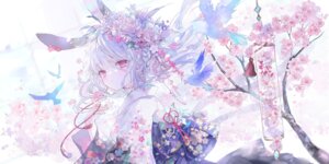 animal_ears bunny_ears japanese_clothes onineko
