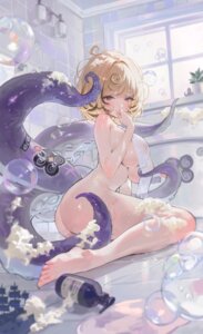 ass bathing cream dance_arm erect_nipples naked see_through tentacles towel wet yidhari_murphy zenless_zone_zero