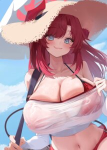 Rating: Questionable Score: 53 Tags: bikini blue_archive erect_nipples halo horns nipples see_through shimokura_megu swimsuits wet wet_clothes xiujia_yihuizi User: lacepanties