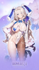 Rating: Questionable Score: 63 Tags: animal_ears brown_dust_ii bunny_ears bunny_girl cameltoe darian no_bra nopan origami pasties see_through User: hkr008