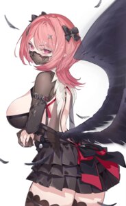 Rating: Questionable Score: 38 Tags: no_bra pointy_ears ramiel see_through thighhighs ura_illust wings zenless_zone_zero User: VigorousMMM