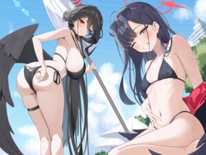 Rating: Questionable Score: 37 Tags: angel artist_revision ass bikini blue_archive garter hanekawa_hasumi megane nakamasa_ichika sikimosh swimsuits thong wet wings User: BattlequeenYume