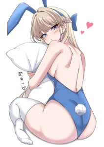 animal_ears ass asuma_toki blue_archive bunny_ears bunny_girl nanao_(naoekaki25) no_bra tail thighhighs