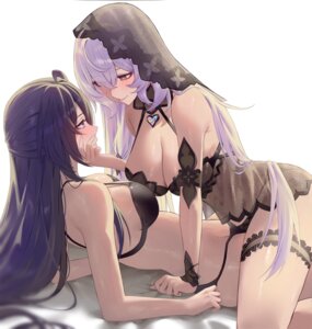 Rating: Questionable Score: 38 Tags: acheron black_swan_(honkai:_star_rail) bra garter honkai:_star_rail lingerie pantsu see_through vitaminechan yuri User: lacepanties