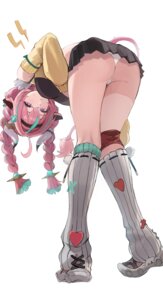 animal_ears genshin_impact horns pantsu rimmon skirt_lift tail varesa