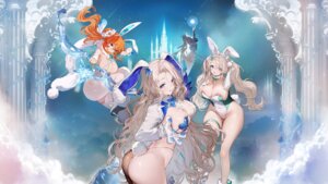 animal_ears ass brown_dust_ii bunny_ears bunny_girl darian garter no_bra origami pantyhose tail tyr wallpaper weapon wilhelmina_(brown_dust_ii) zenith_(brown_dust_ii)