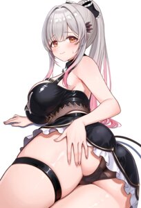 Rating: Questionable Score: 33 Tags: cameltoe daysss garter honey_strap nanashi_inc. no_bra pantsu pointy_ears skirt_lift suou_patra tail thong User: Arsy