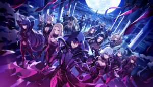 664_(kagejitsu) 665_(kagejitsu) alpha_(kagejitsu) animal_ears beta_(kagejitsu) bodysuit cid_kagenou cleavage delta_(kagejitsu) elf epsilon_(kagejitsu) eta_(kagejitsu) gamma_(kagejitsu) kage_no_jitsuryokusha_ni_naritakute! kai_(kagejitsu) lambda_(kagejitsu) no_bra nu_(kagejitsu) omega_(kagejitsu) open_shirt pointy_ears rose_oriana tagme victoria_(kagejitsu) zeta_(kagejitsu)