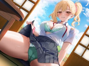 Rating: Questionable Score: 39 Tags: bra cameltoe open_shirt pantsu raiou see_through seifuku skirt_lift wallpaper wet wet_clothes User: Arsy
