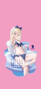 Rating: Questionable Score: 32 Tags: bikini calendar dress_shirt komori_(mignon) mignon open_shirt swimsuits wet User: hrbzz