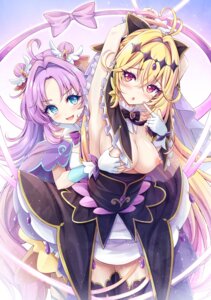Rating: Questionable Score: 23 Tags: akashio akechi_anna areola bondage breast_grab breasts meitantei_precure! moria_luluka nipples no_bra precure skirt_lift thighhighs uniform yuri User: wq15987654