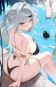 Rating: Questionable Score: 97 Tags: bikini garter ju_fufu night_known swimsuits tail thong wet yixuan zenless_zone_zero User: Anonymous