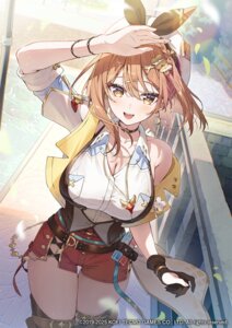 atelier atelier_ryza atelier_ryza_3 cleavage garter koei_tecmo reisalin_stout rosuuri thighhighs