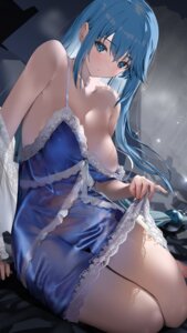 Rating: Questionable Score: 48 Tags: aqua_(konosuba) kono_subarashii_sekai_ni_shukufuku_wo! lingerie nonohachi see_through skirt_lift User: Anonymous