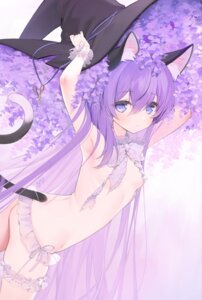 Rating: Questionable Score: 54 Tags: animal_ears byulzzi garter jpeg_artifacts nekomimi no_bra pantsu string_panties tail thong witch User: hrbzz