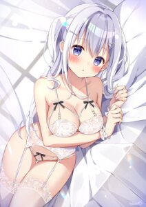 Rating: Questionable Score: 62 Tags: bra garter_belt lingerie pantsu stockings thighhighs thong tobio_illust User: Anonymous