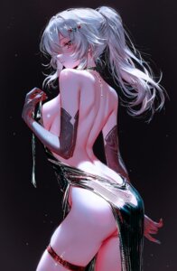 ass dress garter honkai:_star_rail nixeu no_bra nopan stelle undressing