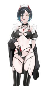 Rating: Questionable Score: 26 Tags: azur_lane bikini_armor cameltoe garter horns maid ohisashiburi stockings thighhighs torn_clothes ulrich_von_hutten_(azur_lane) User: magicmessage