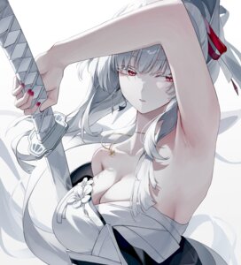 Rating: Questionable Score: 36 Tags: hiyuki japanese_clothes moda_(mo_da_3) sarashi sword wuthering_waves User: VigorousMMM