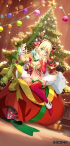 animal_ears avrora_florestina bikini christmas heels horns strike_the_blood swimsuits tagme thighhighs