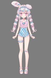 Rating: Safe Score: 8 Tags: animal_ears bandaid bunny_ears garter hoshi indie_virtual_youtuber swimsuits transparent_png usatama_amyu User: zyll