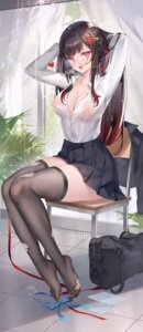 Rating: Questionable Score: 47 Tags: honkai:_star_rail megane melailai nipples no_bra open_shirt see_through seifuku skirt_lift sparkle thighhighs torn_clothes wet wet_clothes User: Arsy