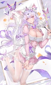 Rating: Questionable Score: 21 Tags: animal_ears castorice heels honkai:_star_rail maid melailai nekomimi no_bra see_through tail thighhighs User: Arsy