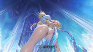 ass brown_dust_ii cameltoe no_bra origami pantyhose wallpaper wilhelmina_(brown_dust_ii)