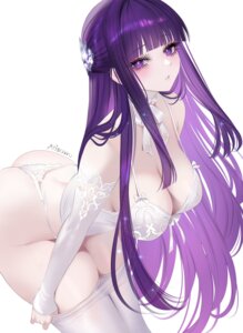 707arisu fern lingerie pantsu pantyhose see_through sousou_no_frieren thong undressing