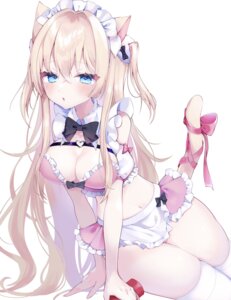 animal_ears beni_0214 maid nekomimi tail thighhighs